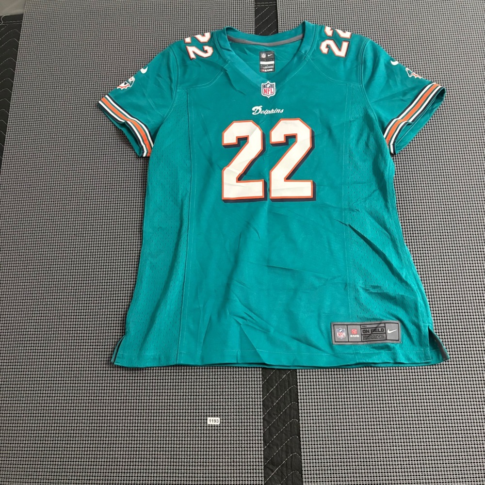 Nike NFL Miami Dolphins Reggie Bush 22 Jersey Aqua Mens Large Short Sleeve